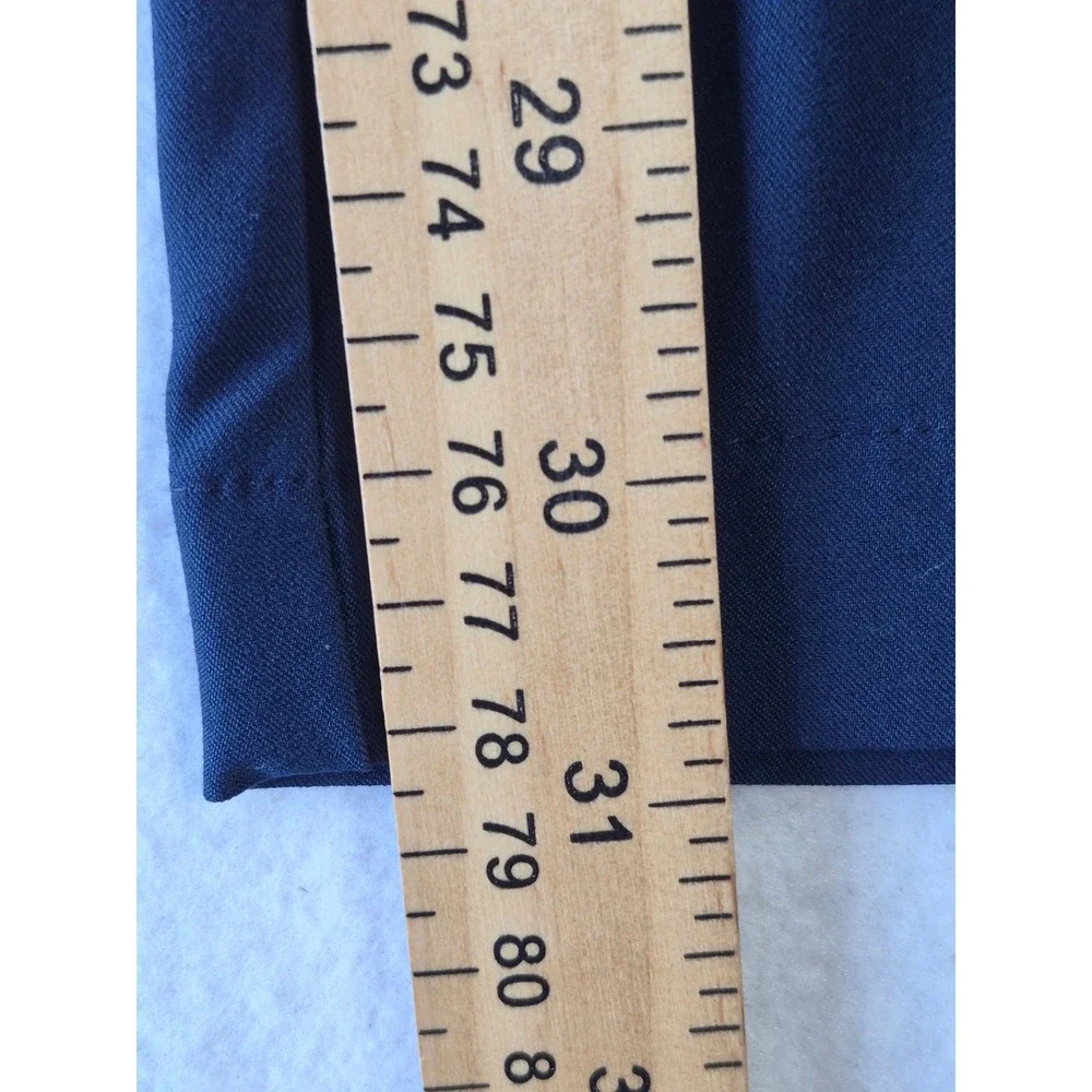 Adidas Mens Navy Blue Golf Pants Flat Front Performance Trousers 42x32